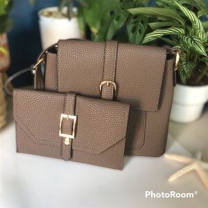 Brown Crossbody Bag Set NWOT